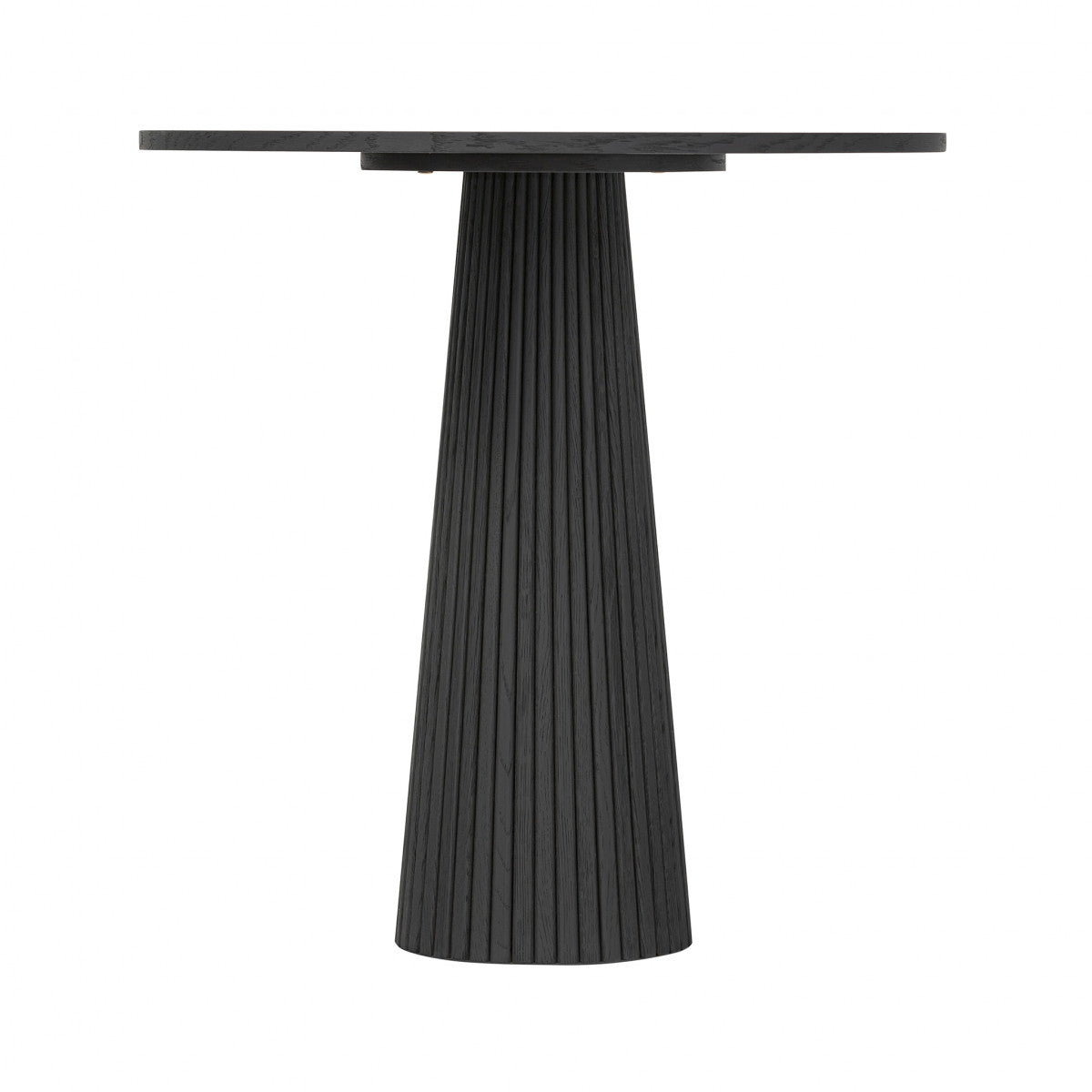 Leckford Ribbed Occasional Table | Black Oak