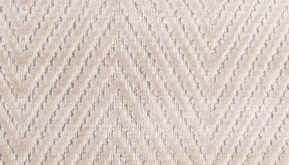 Herringbone 170 X 240cm Patterned Rug in Ivory