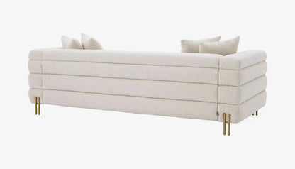 York 3 Seater Sofa in Boucle Cream Fabric