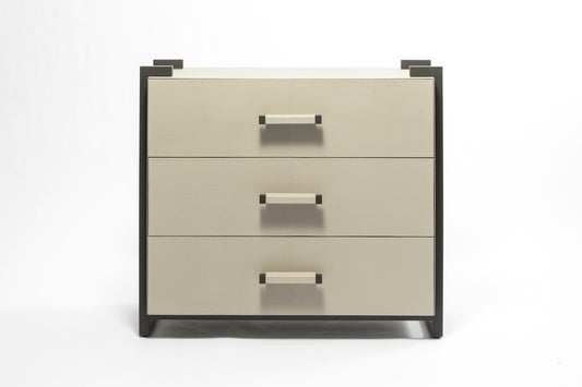 Linea Nera Chest French Grey Leather