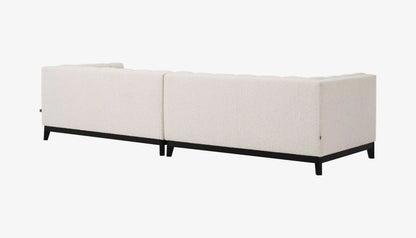 Ditmar Large 4 Seater Sofa in Boucle Cream & Black Legs