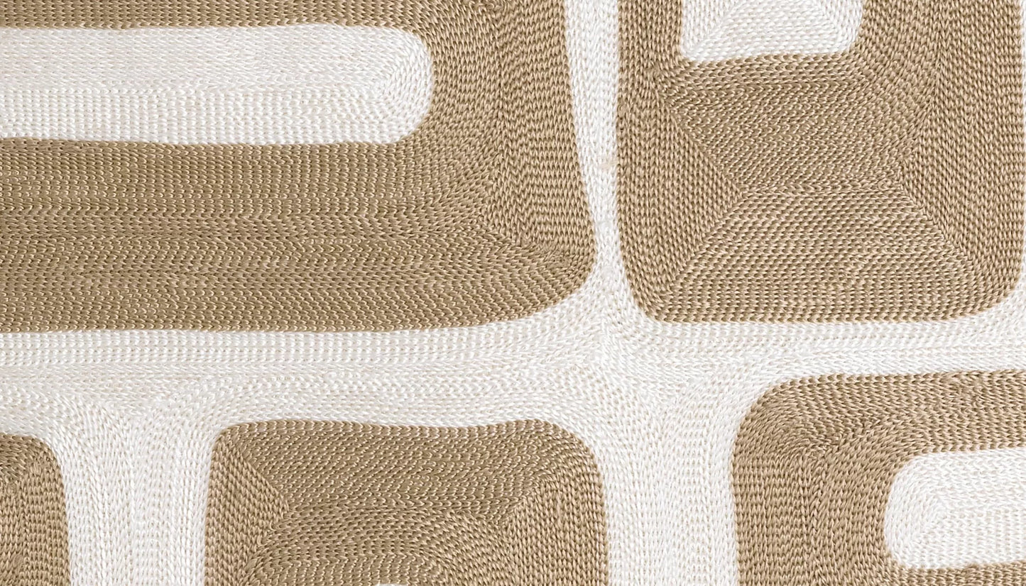 Cerva 50 X 50 Scatter Cushion in Beige & White