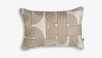 Abaças 60 X 40 Scatter Cushion in Beige & White