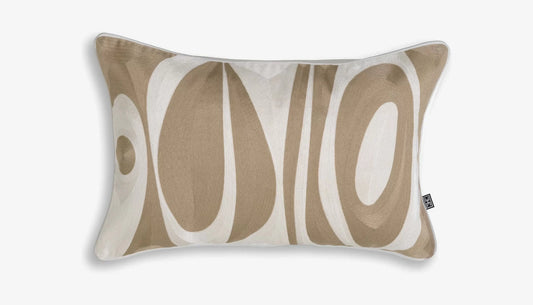 Coura 60 X 40 Scatter Cushion in Beige & White