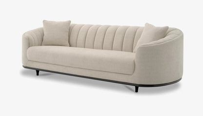 3.5 Seater Sofa in Nuoro Beige & Black Legs