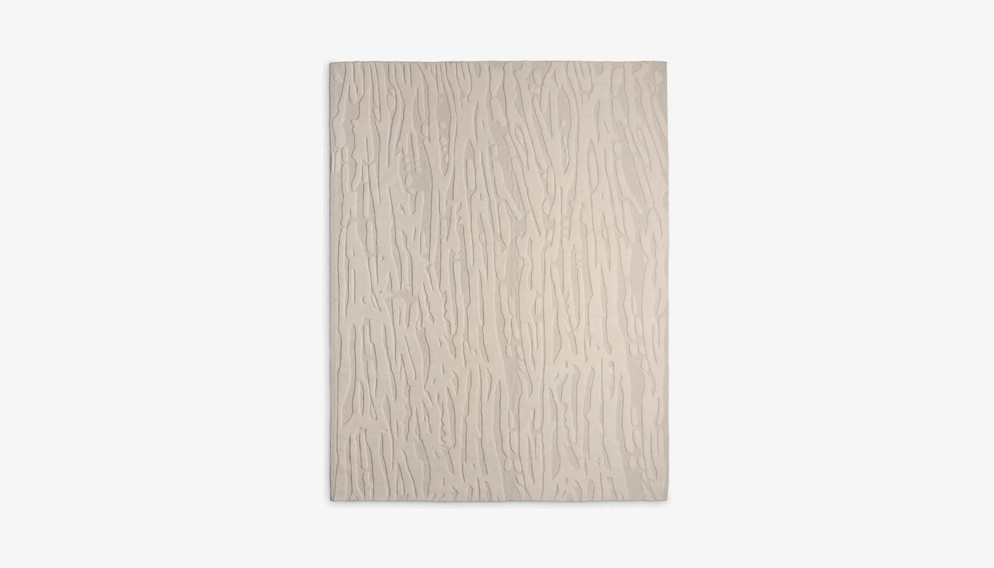 Zenon 200 X 300cm Patterned Rug in Ivory New Zealand Wool