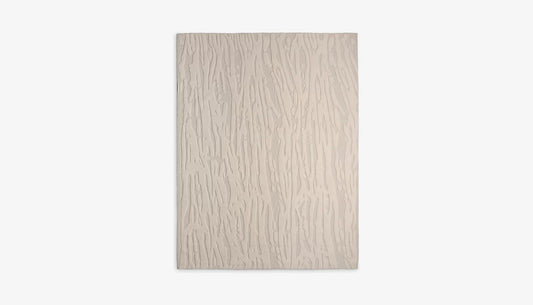 Zenon 200 X 300cm Patterned Rug in Ivory New Zealand Wool