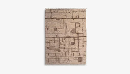 Limitless 200 X 300cm Patterned Rug in Ivory & Brown