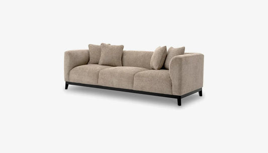 Corso3 Seater Sofa in Lyssa Sand & Black Base