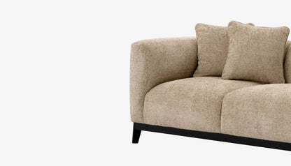 Corso3 Seater Sofa in Lyssa Sand & Black Base