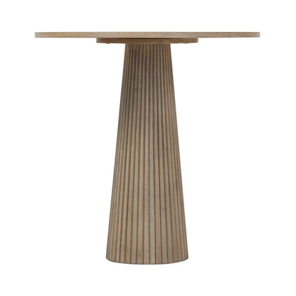 Leckford Ribbed Occasional Table | Aged Oak