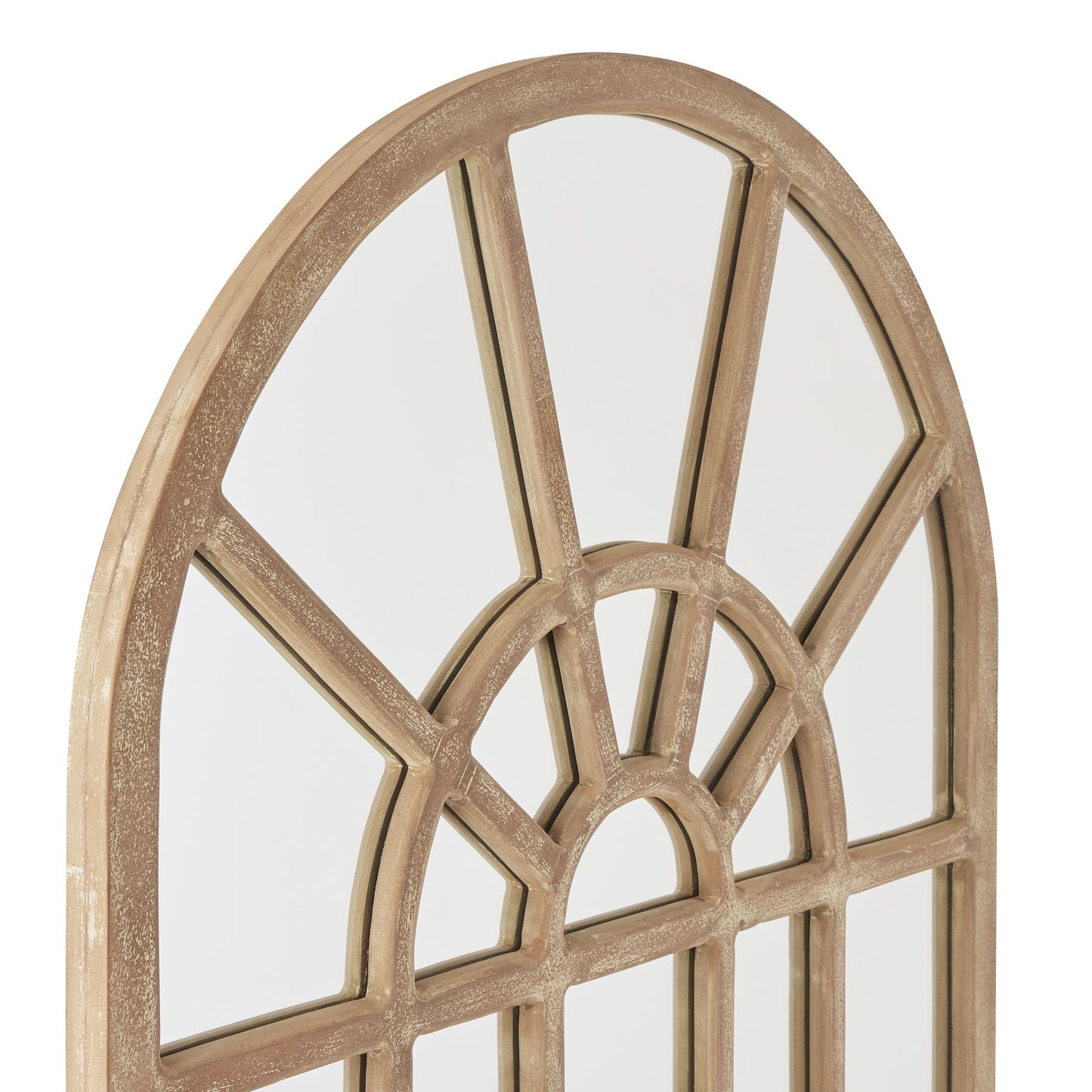 Copgrove Collection Arched Paned Wall Mirror