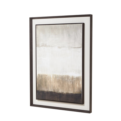 Extra Large Moderno Painting On Linen Mounted In Frame