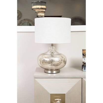 Luz Grey Fabric Shade Table Lamp