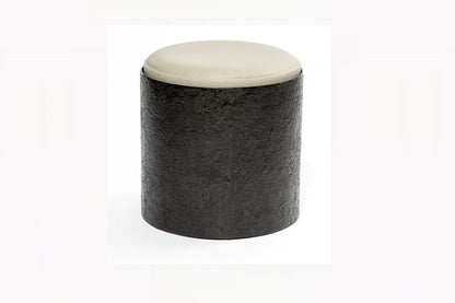 Column Stool Bronze Nera and Leather