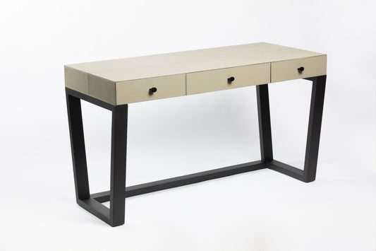 Slim Jim Desk French Grey Leather