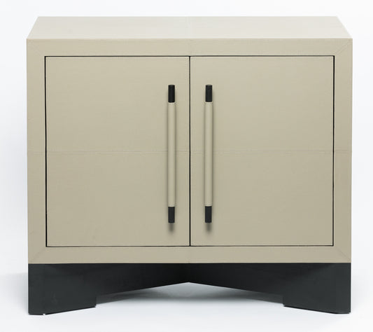 Arlington Cabinet French Grey Leather