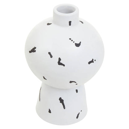 Tundra White and black Small Vase