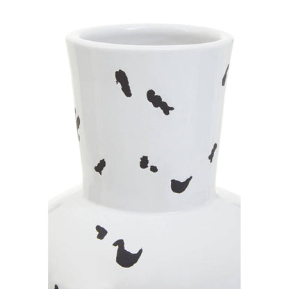 Tundra White and black Large Vase