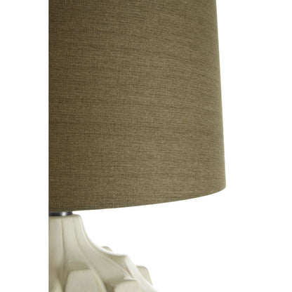 Usha Table Lamp With Grey And Brown Shade