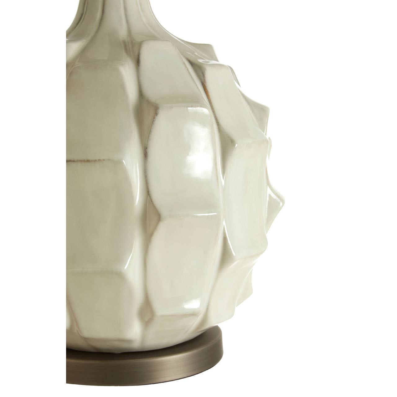 Usha Table Lamp With Grey And Brown Shade