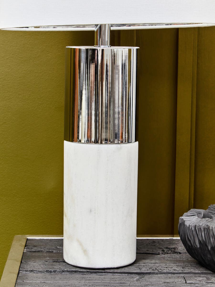 Eben Chrome Base Table Lamp