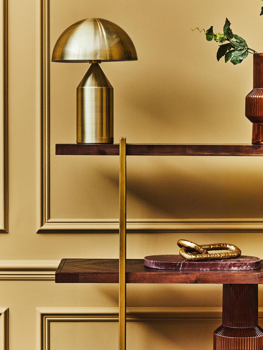 Tabor Gold Finish Table Lamp