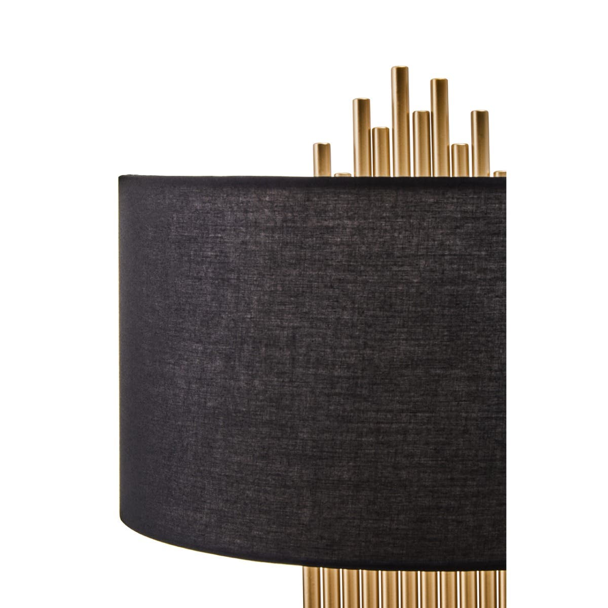 Impero Table Lamp With Black Linen Shade