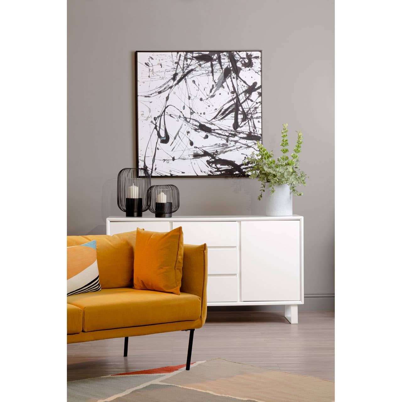 Astratto Black And White Wall Art