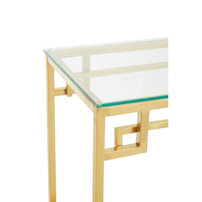 Allure Gold Brushed Console Table