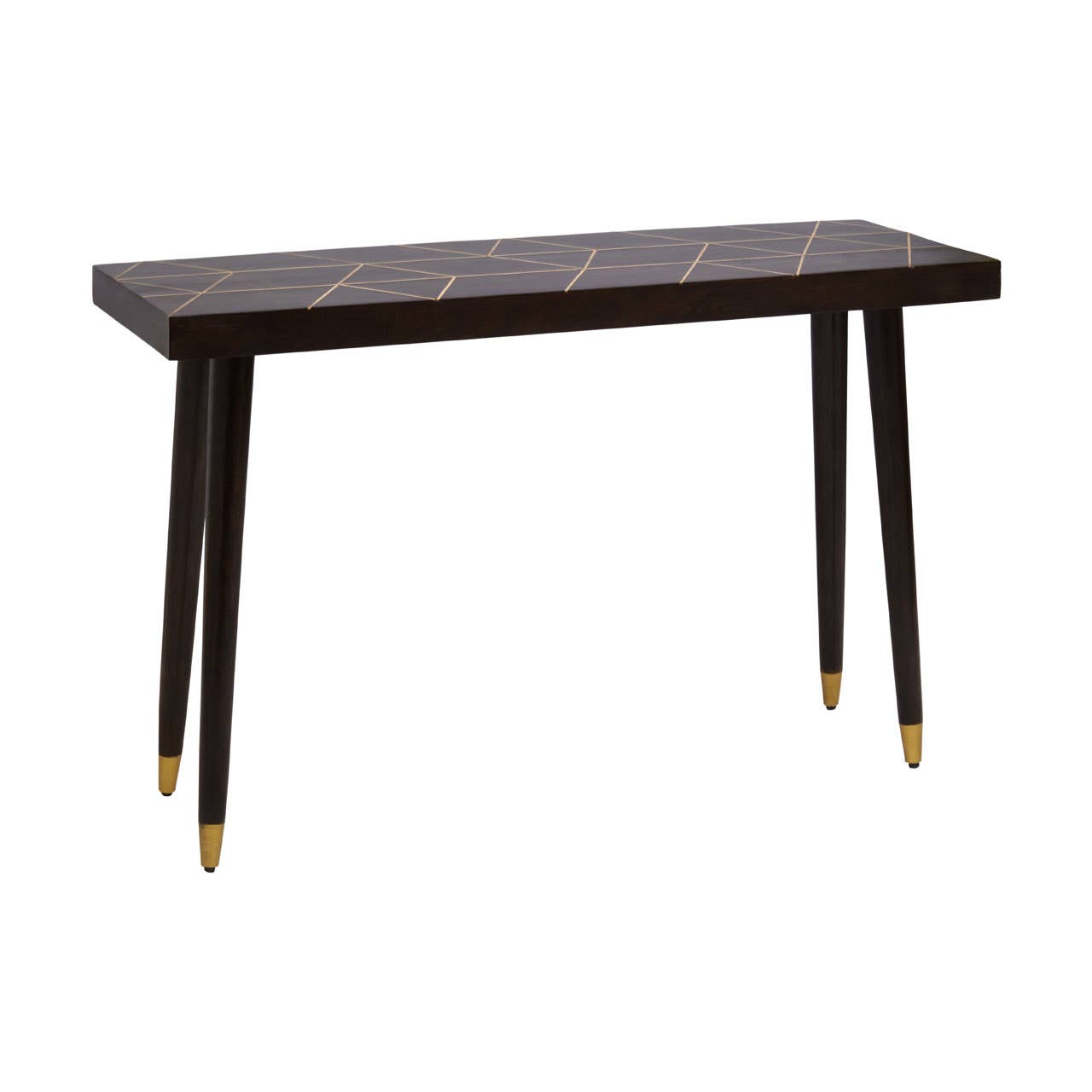 Naro Mango Wood And Gold Finishing Console Table