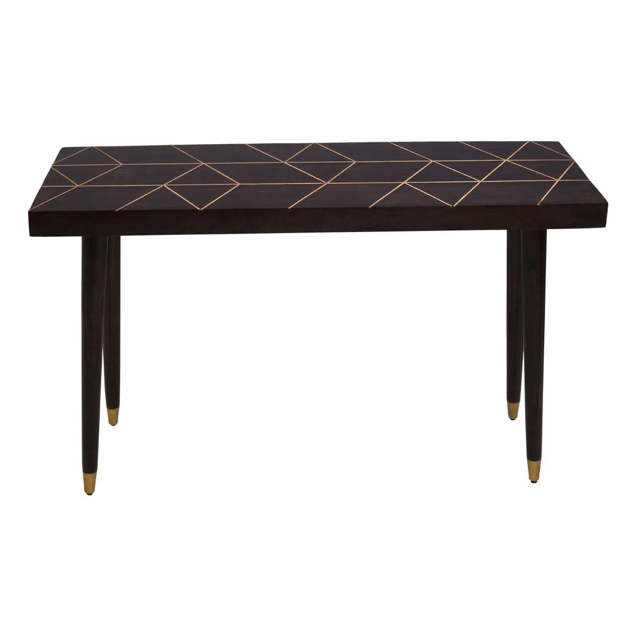 Naro Mango Wood And Gold Finishing Console Table