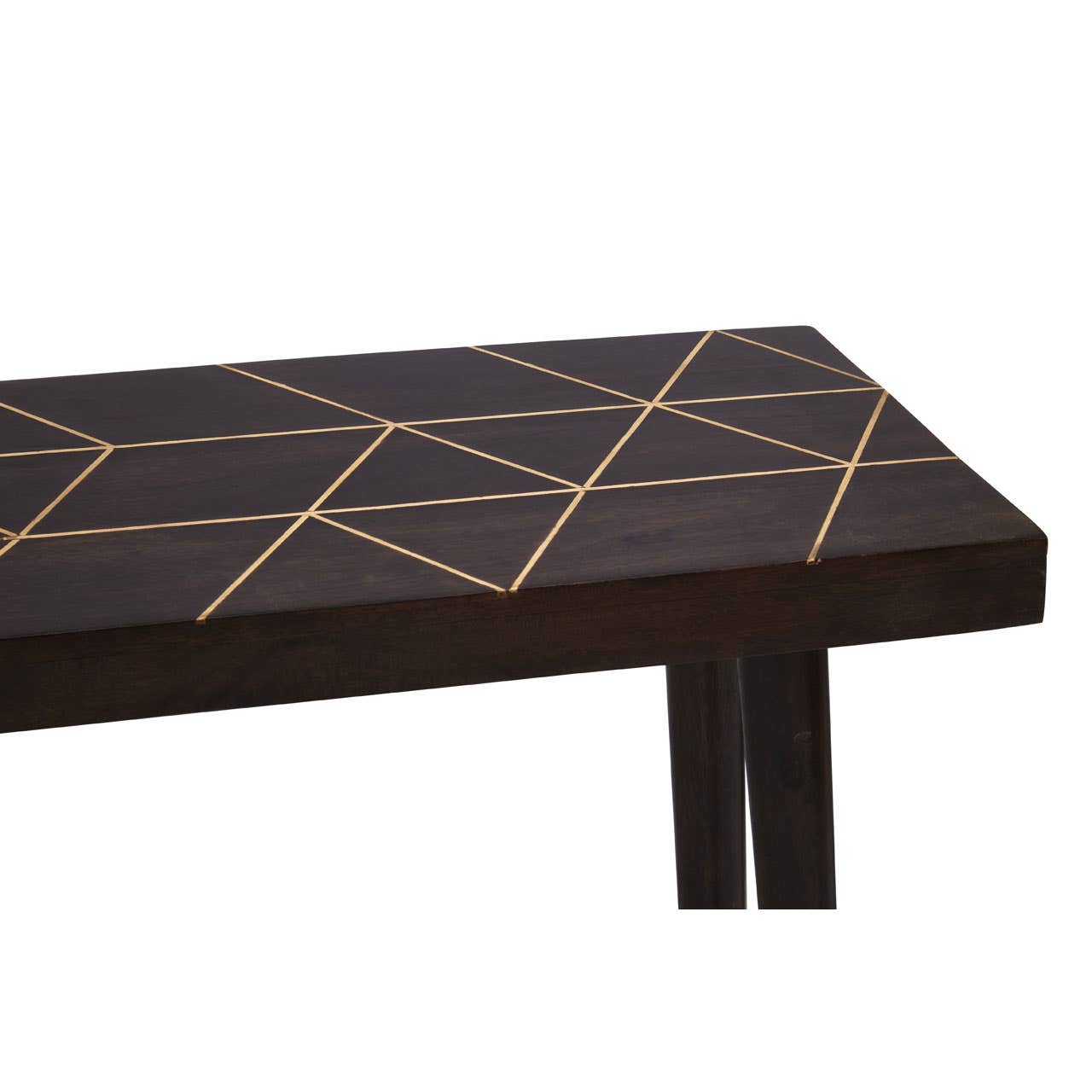 Naro Mango Wood And Gold Finishing Console Table