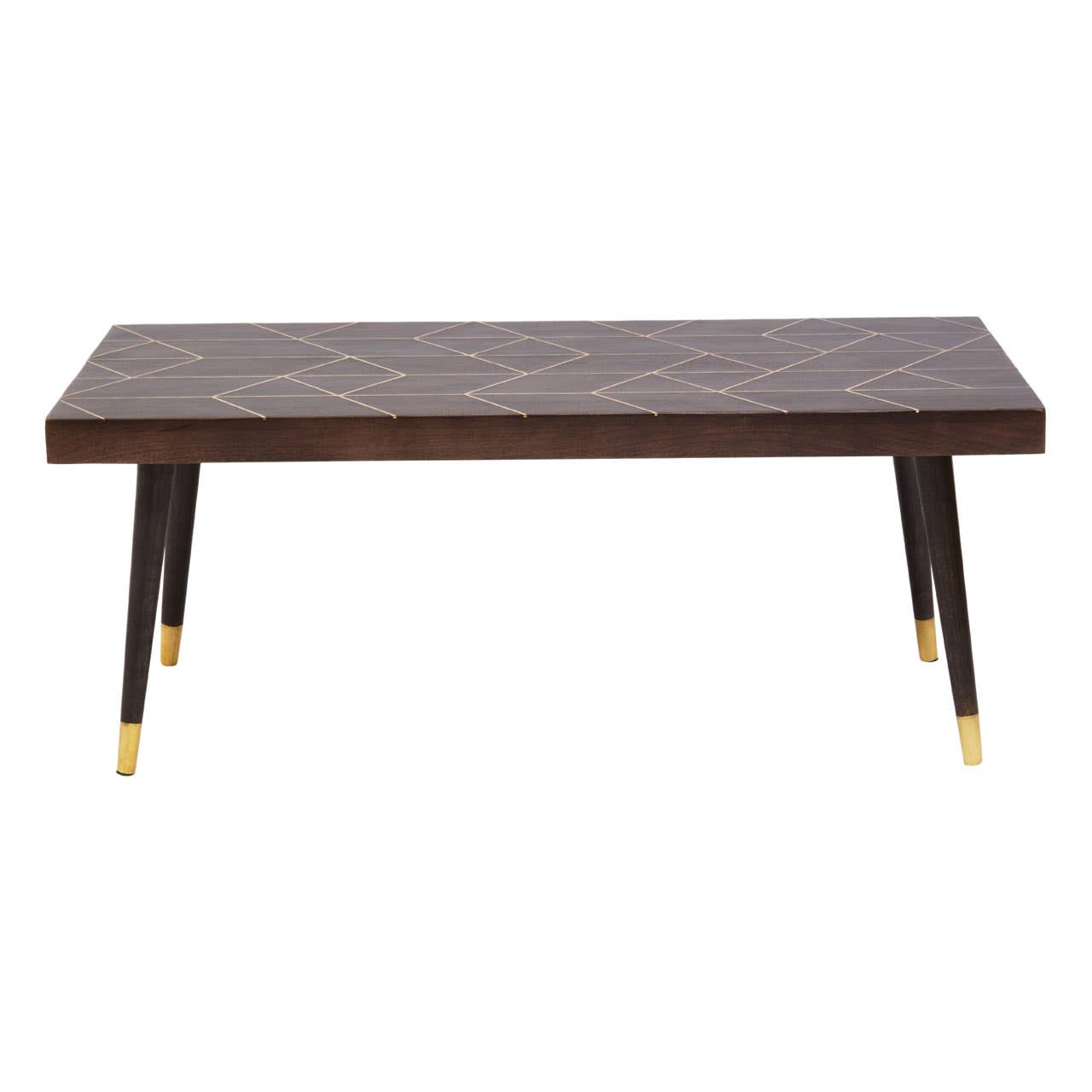 Naro Mango Wood And Gold Finishing Coffee Table