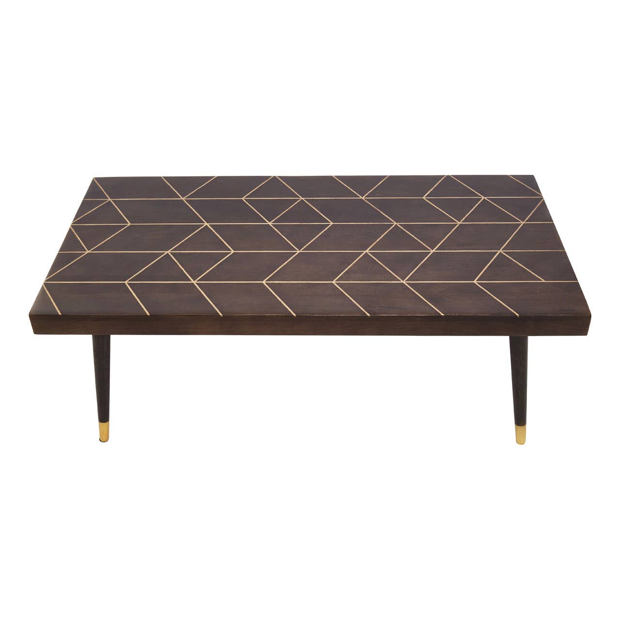 Naro Mango Wood And Gold Finishing Coffee Table