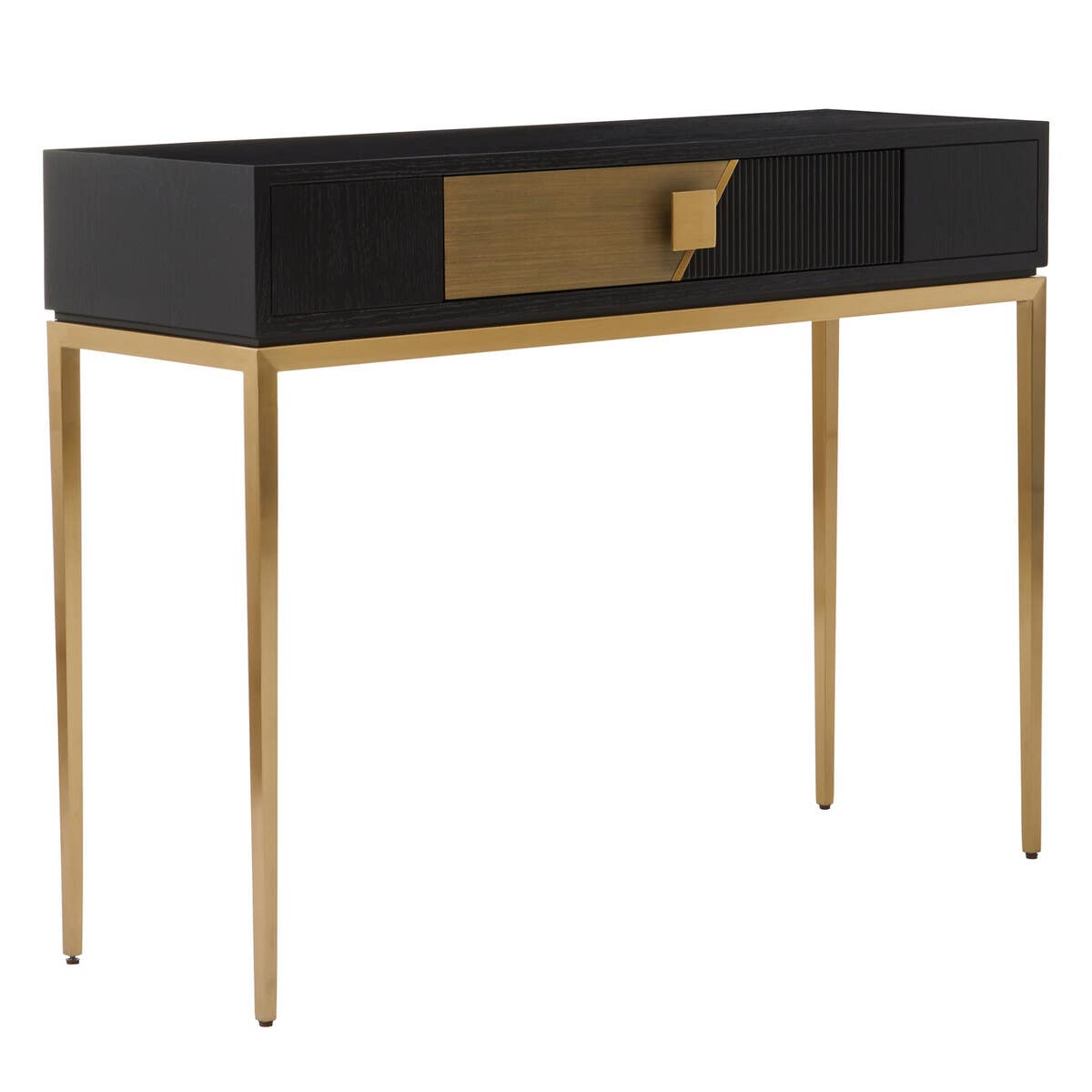 Davoli One Drawer Black And Grey Console Table