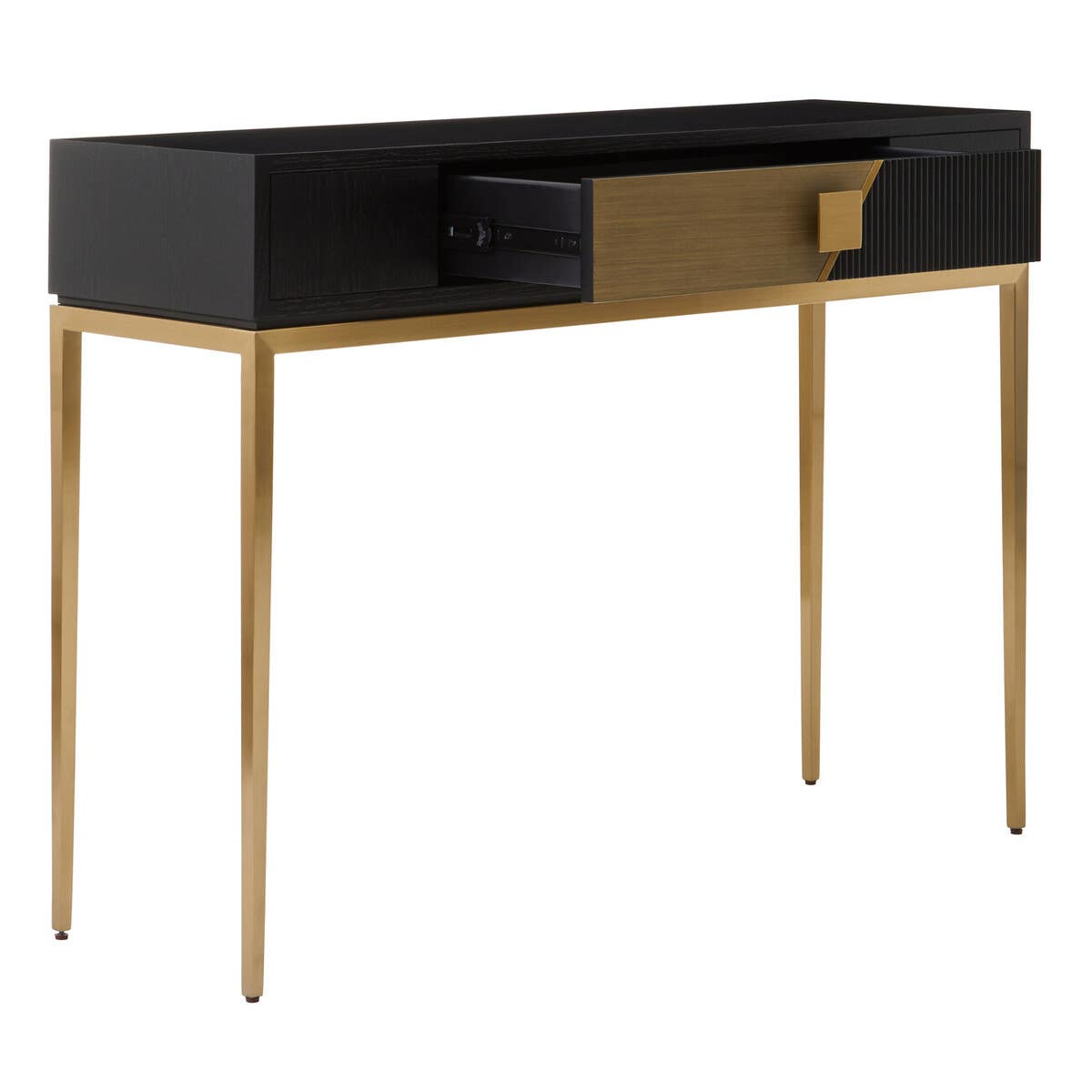 Davoli One Drawer Black And Grey Console Table