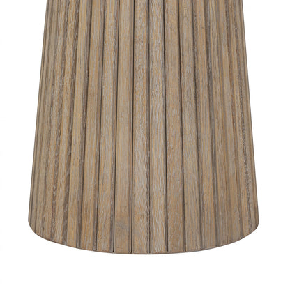 Leckford Ribbed Occasional Table | Aged Oak