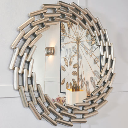 Lanthe Silver Finish Mirror