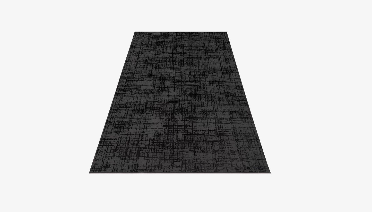 Byblos 160 X 225 Patterned Rug in Anthracite Colour