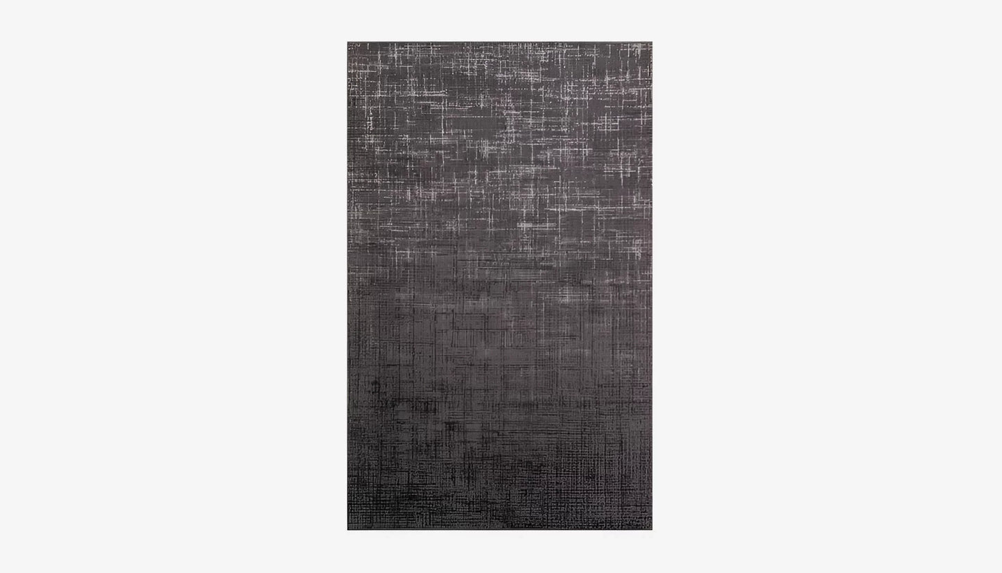 Byblos 160 X 225 Patterned Rug in Anthracite Colour