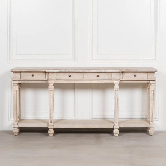 Acacia 4 Drawer Breakfront Console Table