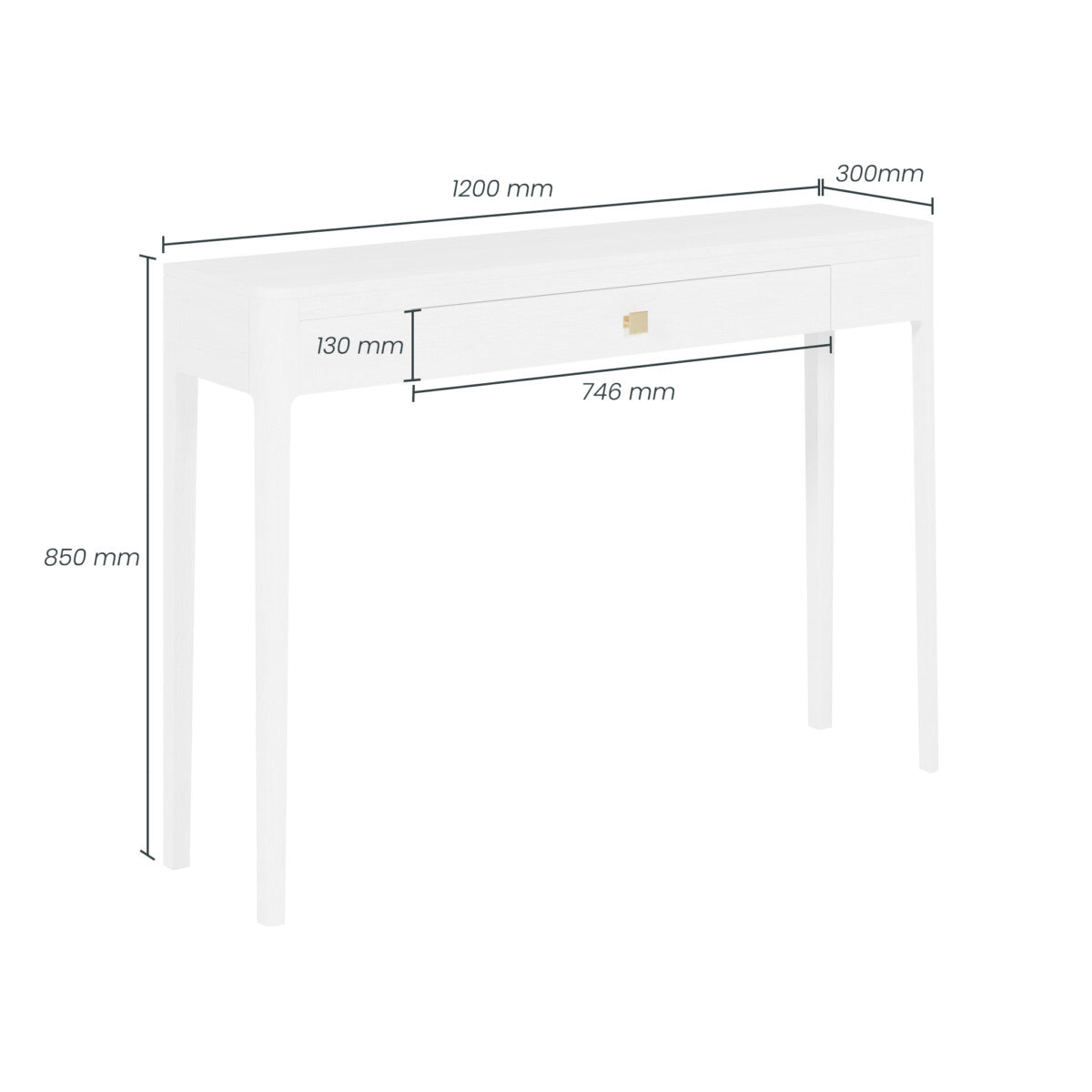 Abberley Console | White