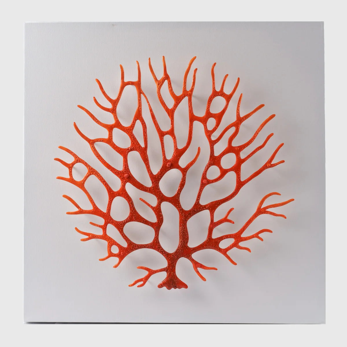 Abstract Orange Coral Wall Art 2