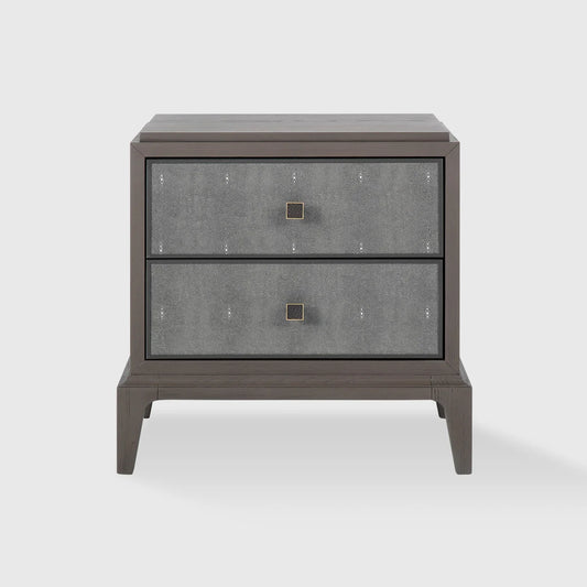 Astoria Nightstand Small Macchiato with Shagreen