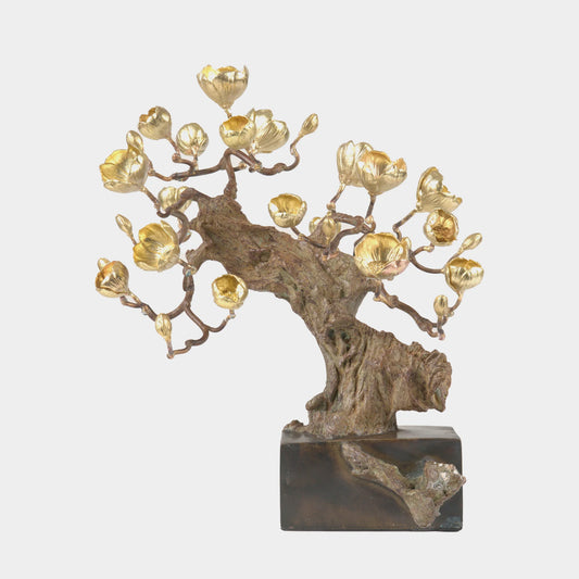 Bronze Blossom Table Sculpture