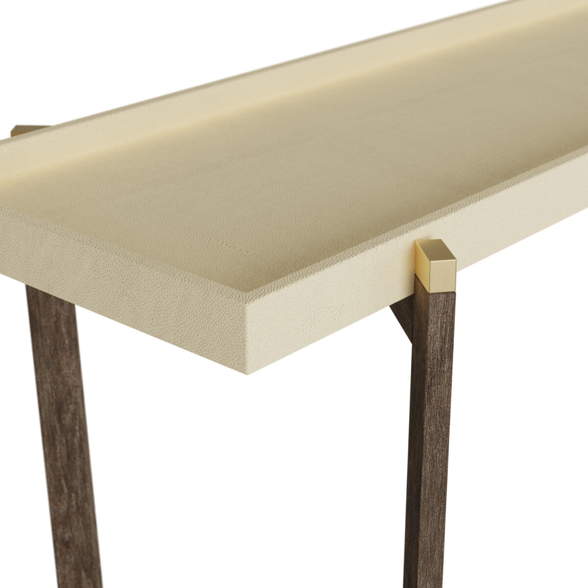 Hambledon Console | Cream Shagreen