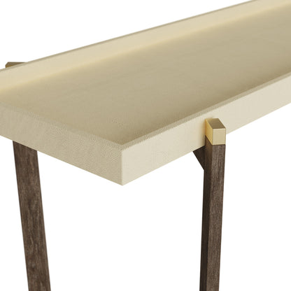 Hambledon Console | Cream Shagreen