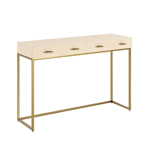 Hampton Console | Ivory Shagreen