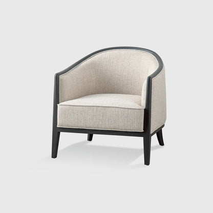 Capitano Armchair Leather and Fabric